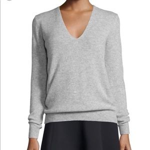 Theory XS Adrianna Cashmere grey sweater